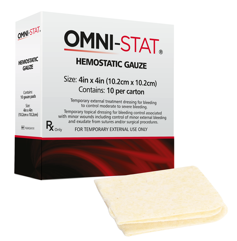 OMNI-STAT® 4in x 4in Hemostatic Gauze